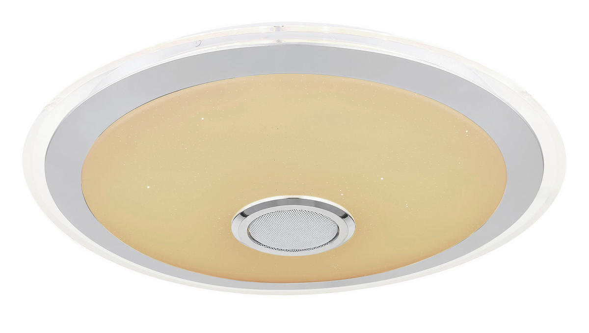 LED-TAKLAMPA 24 W 43/10,5 cm  - klar/vit, Klassisk, metall/plast (43/10,5cm) - Globo
