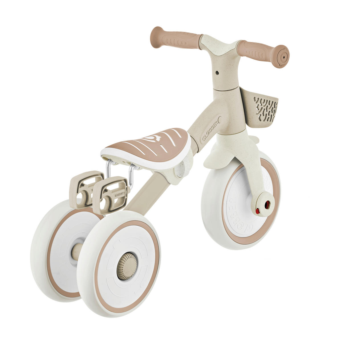 DREIRAD LEARNING TRIKE 2in1 PLUS ECO  - Taupe, Basics, Kunststoff (58.9/41.0/42.7cm) - GLOBBER