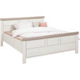 BETT 140/200 cm  in Grau, Weiß   - Weiß/Grau, LIFESTYLE, Holzwerkstoff (140/200cm) - Hom`in