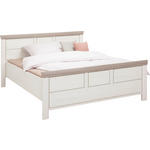 BETT 140/200 cm  in Grau, Weiß  - Weiß/Grau, LIFESTYLE (140/200cm) - Hom`in