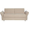 SCHLAFSOFA in Textil Beige  - Chromfarben/Beige, Modern, Textil/Metall (194/85/100cm) - Bali