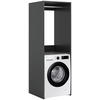 WASCHMASCHINENSCHRANK 66/195/60 cm  in Anthrazit  - Anthrazit/Weiß, Basics, Holzwerkstoff/Kunststoff (66/195/60cm) - MID.YOU