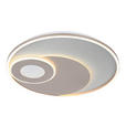 LED-DECKENLEUCHTE 50/5 cm  - Champagner/Silberfarben, Design, Kunststoff/Metall (50/5cm) - Novel