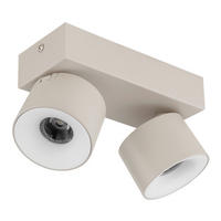 LED-STRAHLER 20.5/7.2/12 cm   - Transparent/Weiß, Design, Kunststoff/Metall (20.5/7.2/12cm) - Globo