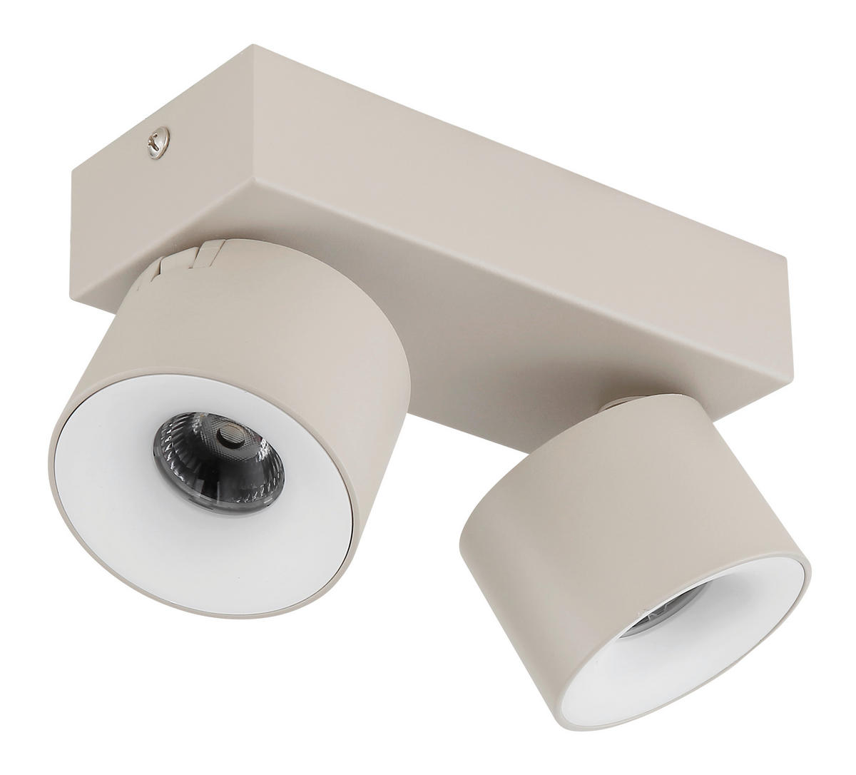 LED-STRAHLER 20.5/7.2/12 cm   - Transparent/Weiß, Design, Kunststoff/Metall (20.5/7.2/12cm) - Globo