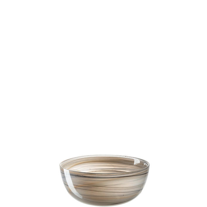 SCHALE ALABASTRO  - Beige/Schwarz, Basics, Glas (14,00/6,00/14,00cm) - Leonardo