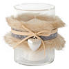 TEELICHTHALTER - Beige/Grau, LIFESTYLE, Glas (10/13cm)
