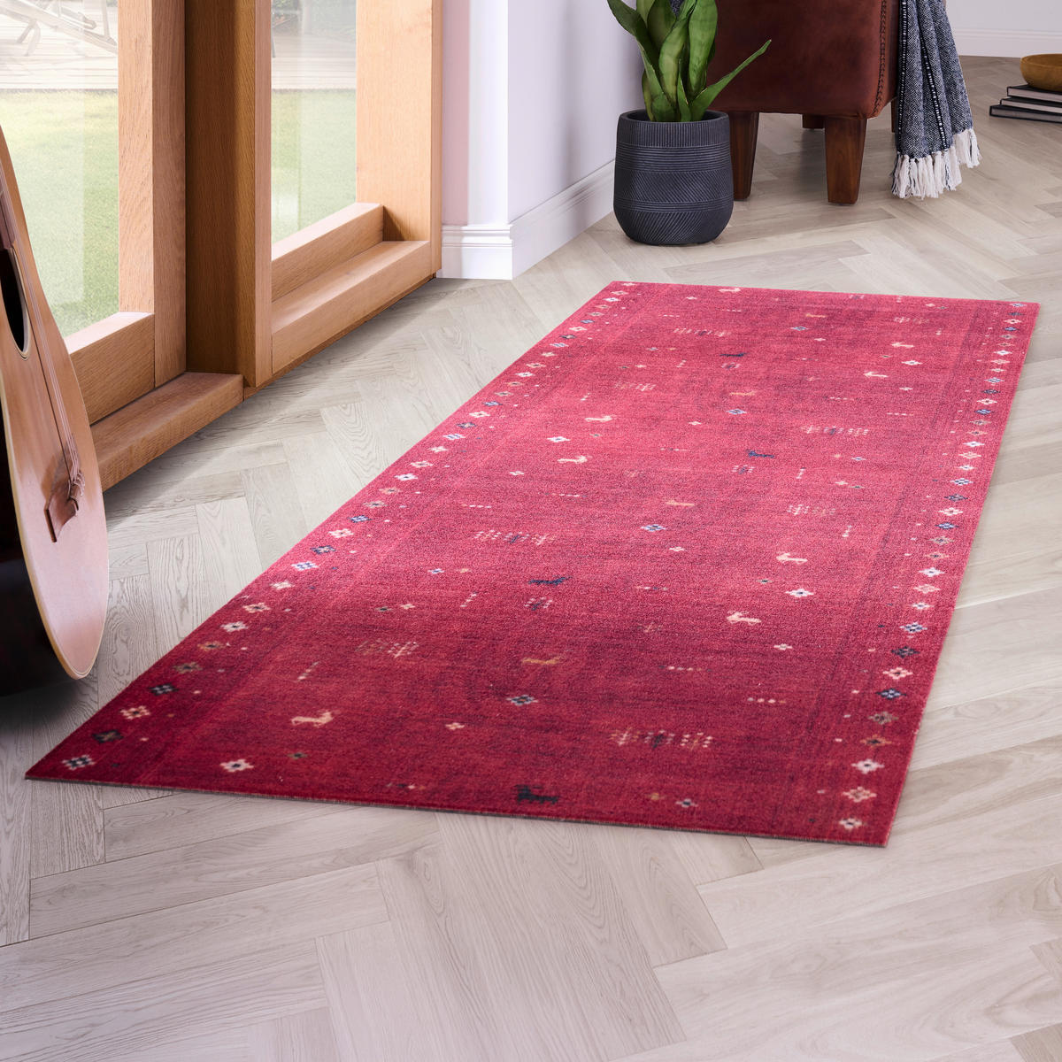 LÄUFER 65 cm Velvet  - Multicolor, LIFESTYLE, Kunststoff/Textil (65cm) - Esposa