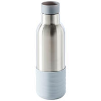 HŐSZIGETELT PALACK 0.45 l  - világosszürke/nemesacél, Trend, műanyag/fém (7/23cm) - Homeware Profession.