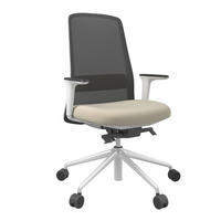 DREHSTUHL Schwarz, Weiß, Beige  - Beige/Schwarz, MODERN, Kunststoff/Textil (70/103-115/70cm)