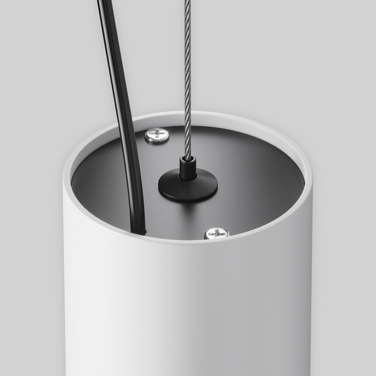 PENDELLAMPA Efir 7.5/13.5 cm  - vit, Design, metall (7.5/13.5cm) - MAYTONI
