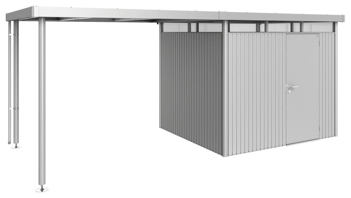 SEITENDACH 282/222/235 cm  - Silberfarben, Basics, Metall (282/222/235cm) - Biohort