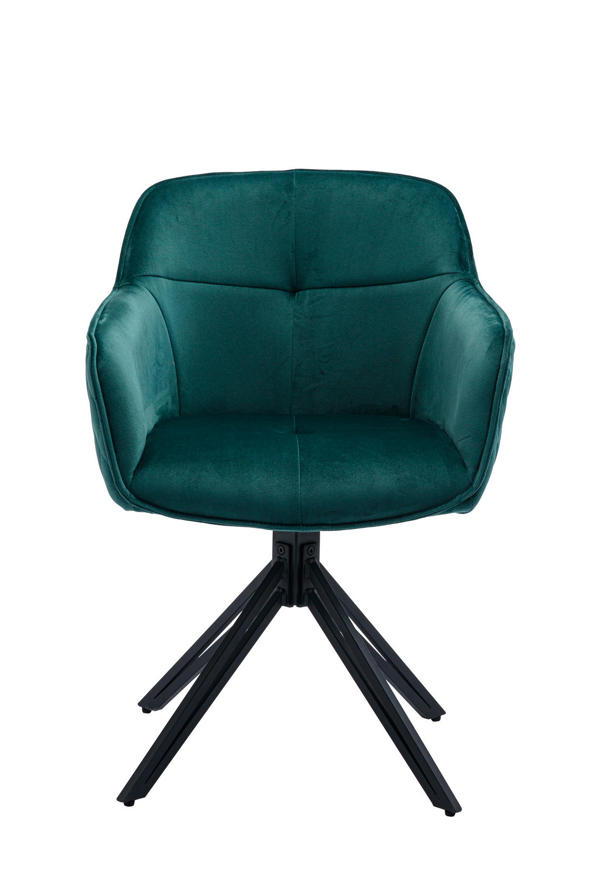 ŽIDLE S PODRUČKAMI, samet, zelená - černá/zelená, Moderní, kov/textil (59/82/62cm) - MID.YOU