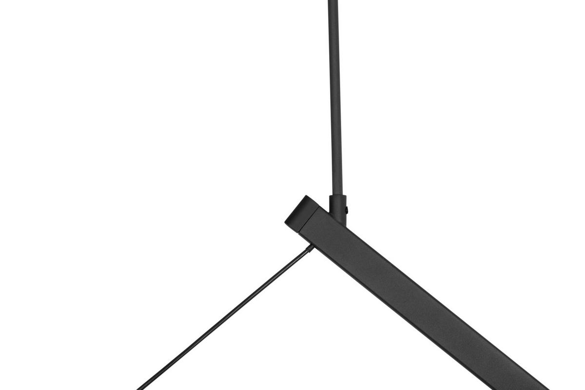 LED-HÄNGELEUCHTE Aero 98/45/150 cm   - Schwarz, Design, Metall (98/45/150cm) - Dieter Knoll