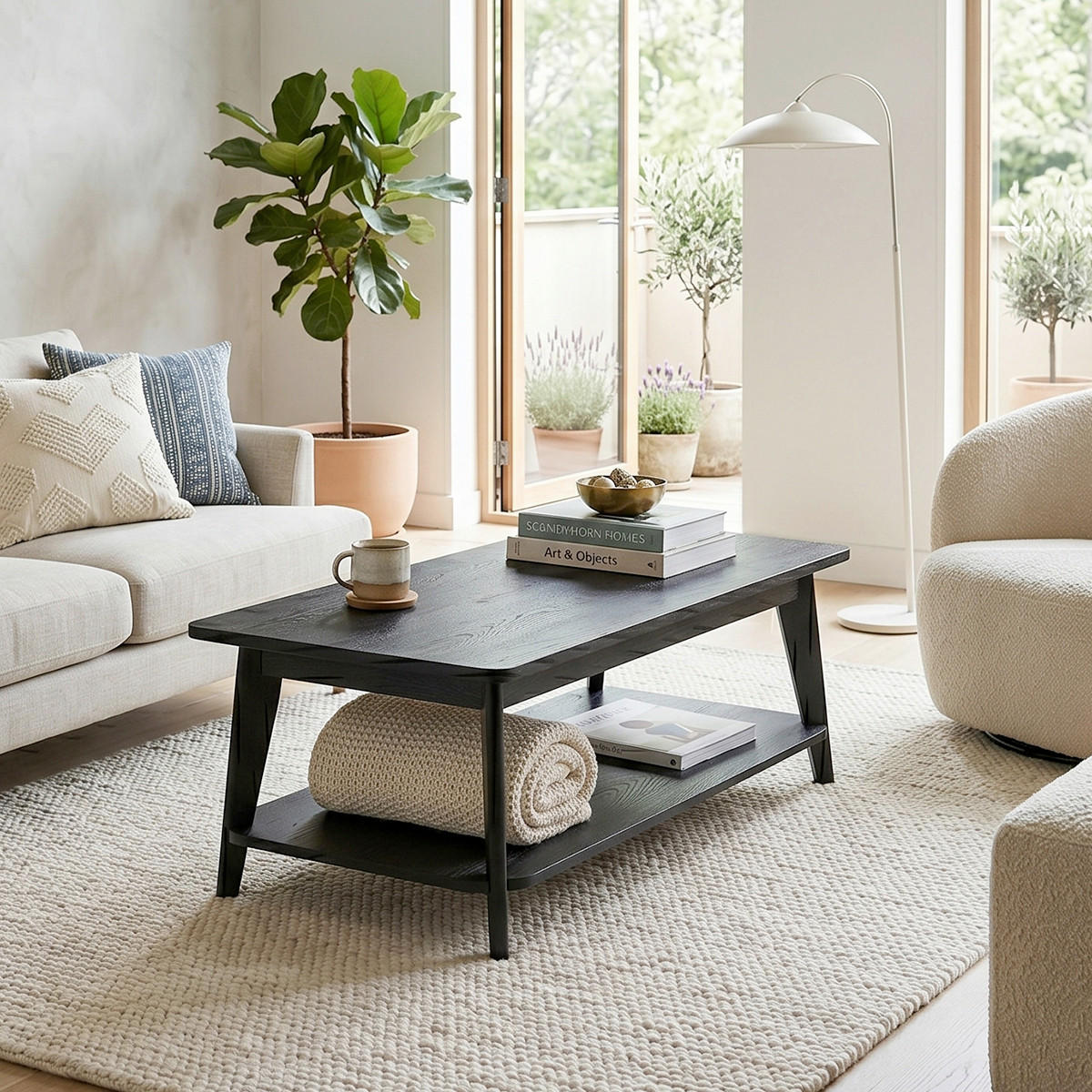 COUCHTISCH in Holzwerkstoff 110/55/39,7 cm  - Eichefarben/Schwarz, MODERN, Holzwerkstoff (110/55/39,7cm) - MID.YOU