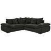ECKSOFA in Velours Dunkelgrün  - Chromfarben/Dunkelgrün, Konventionell, Kunststoff/Textil (247/247cm) - Carryhome
