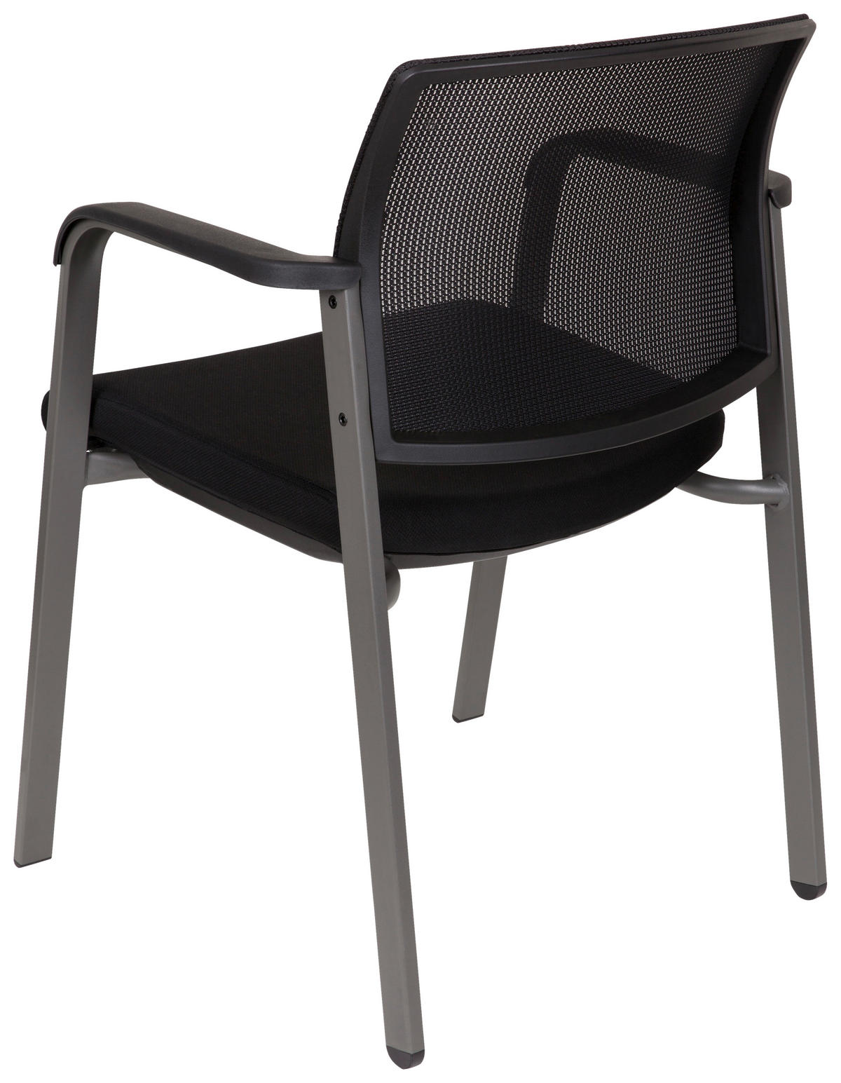 BESUCHERSTUHL Schwarz  - Schwarz, MODERN, Kunststoff/Textil (58/84/56cm) - MID.YOU