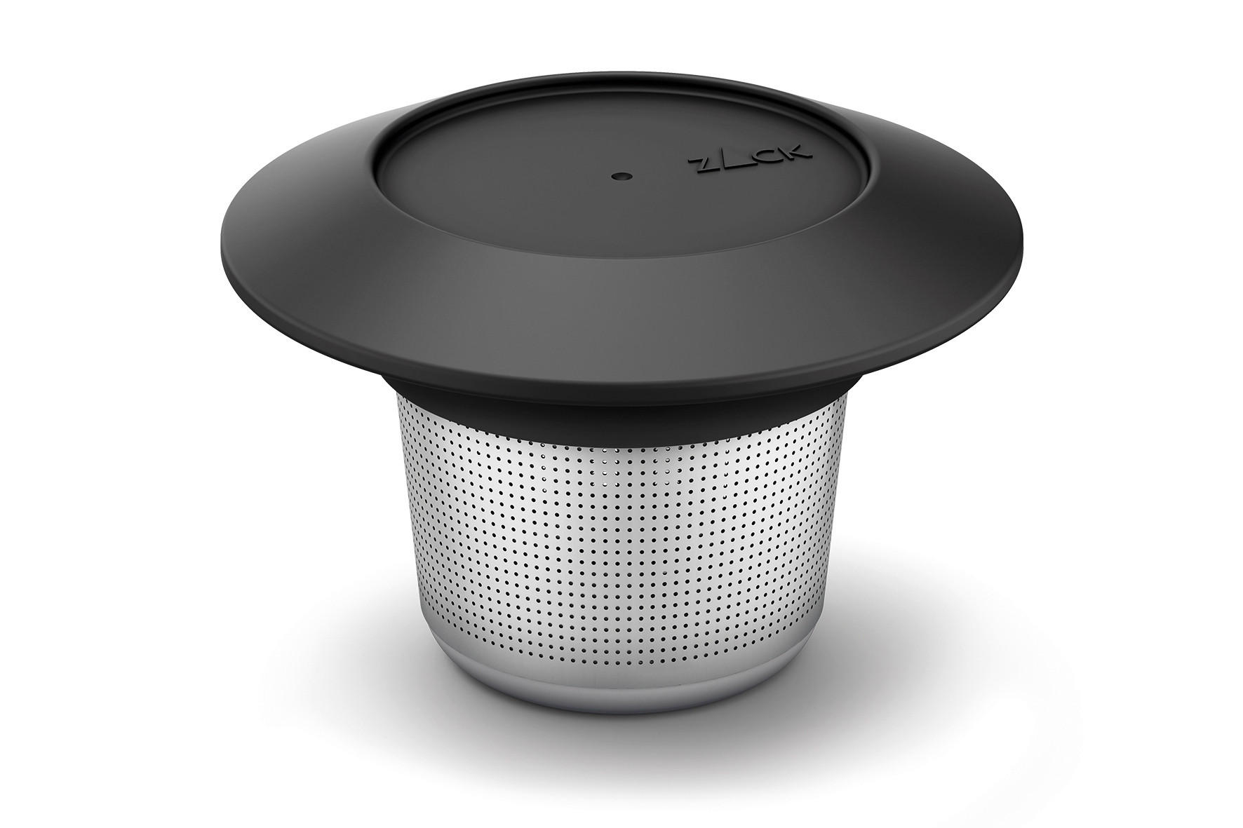 CEDILO ZA ČAJ        9,4/6,5 cm             - barve nerjavečega jekla/črna, Basics, kovina/umetna masa (9,4/6,5cm) - Zack