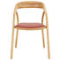 STUHL in Holz, Leder Rot, Eichefarben - Eichefarben/Rot, KONVENTIONELL, Leder/Holz (61/80/59cm) STUHL in Holz, Leder Rot, Eichefarben - Eichefarben/Rot, KONVENTIONELL, Leder/Holz (61/80/59cm)