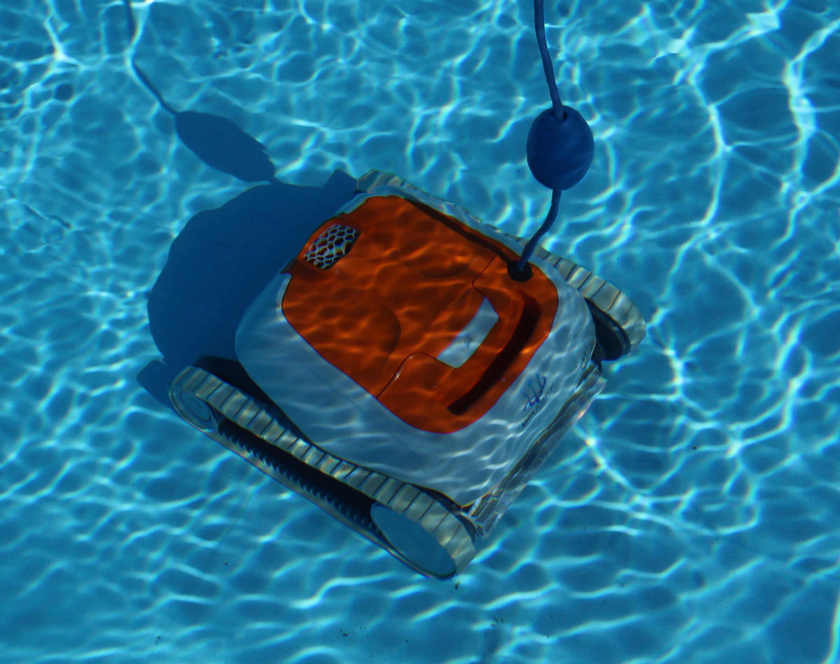 POOLROBOTER XEOX POSEIDON  - Orange/Grau, Basics, Kunststoff (43/40/25cm)