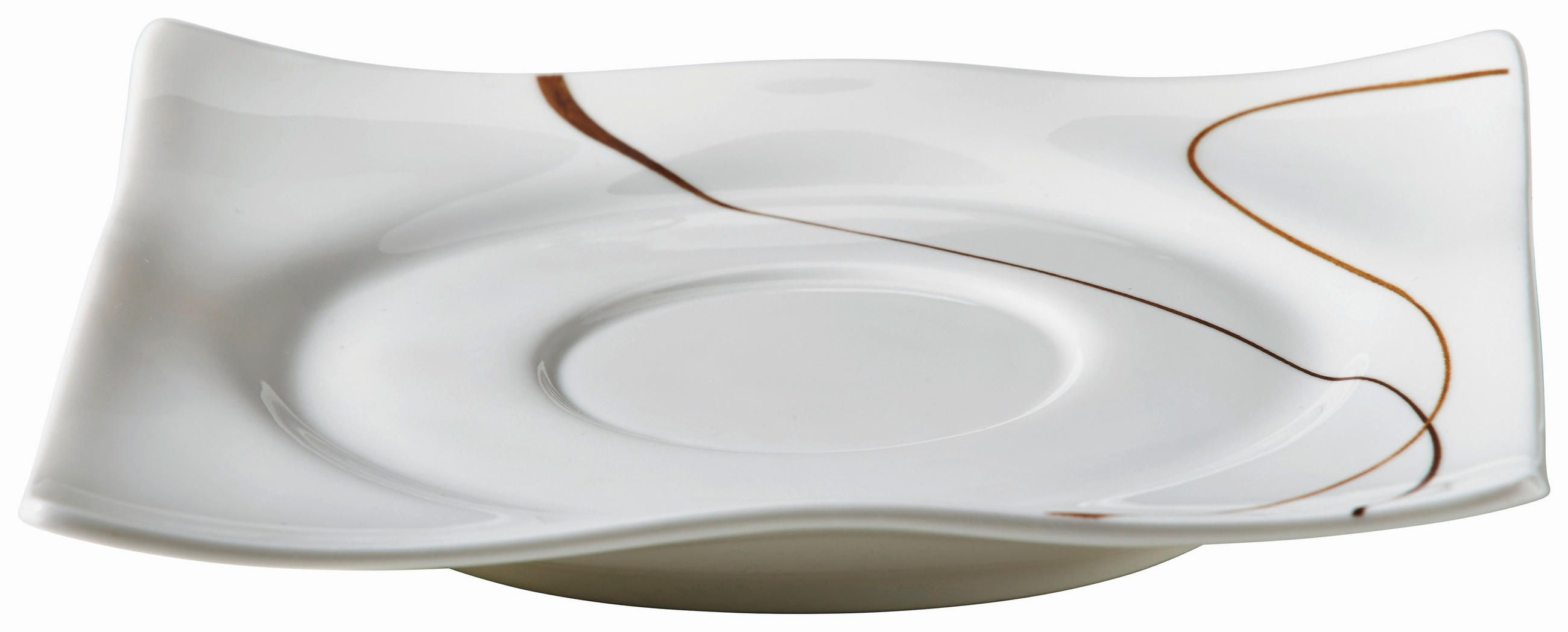 FAT Scala  15 cm   - vit/brun, Design, keramik (15cm) - Ritzenhoff Breker