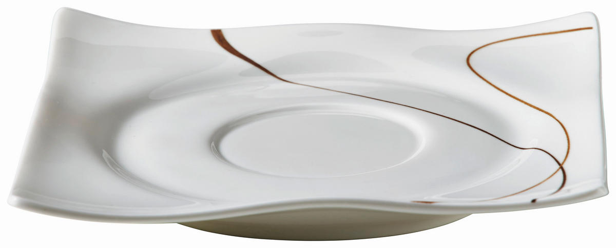 FAT Scala  15 cm   - vit/brun, Design, keramik (15cm) - Ritzenhoff Breker