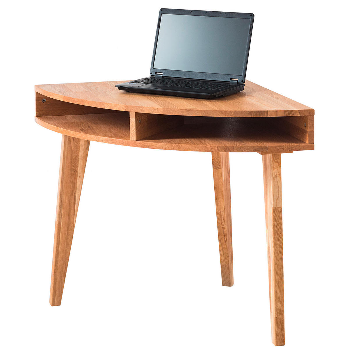 ECKSCHREIBTISCH 75/75/76 cm  in Wildeiche  - Wildeiche, Natur, Holz (75/75/76cm) - home24