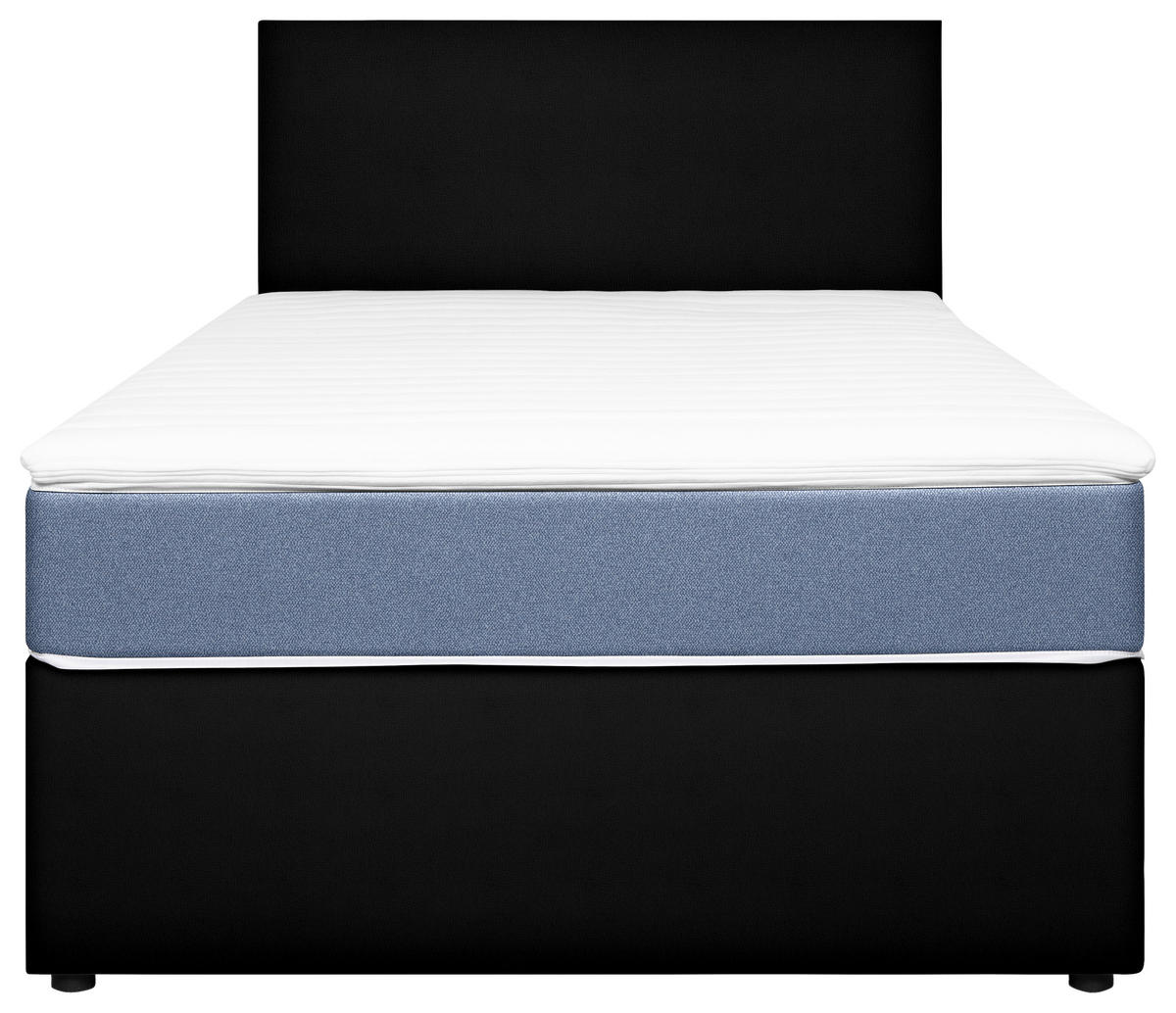 BOXBETT 140/200 cm  in Schwarz, Hellblau  - Schwarz/Hellblau, Konventionell, Holz/Holzwerkstoff (140/200cm) - MID.YOU