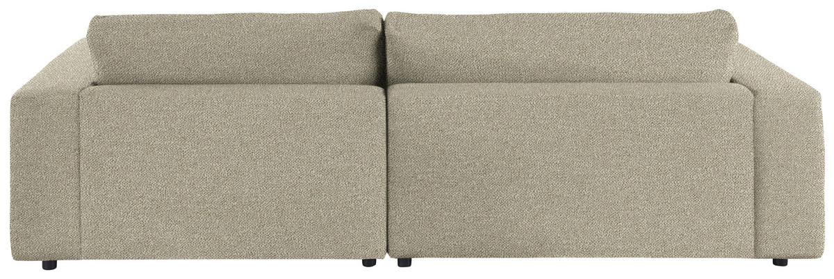ECKSOFA in Flachgewebe Hellgrün  - Schwarz/Hellgrün, Design, Kunststoff/Textil (270/190cm) - Lomoco