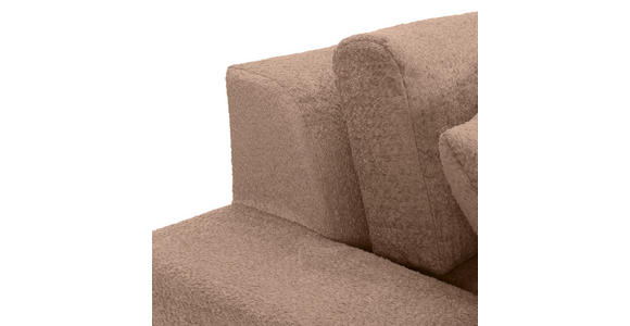 ECKSOFA  Braun Bouclé  - Greige/Schwarz, MODERN, Kunststoff/Textil (255/255cm) - Landscape