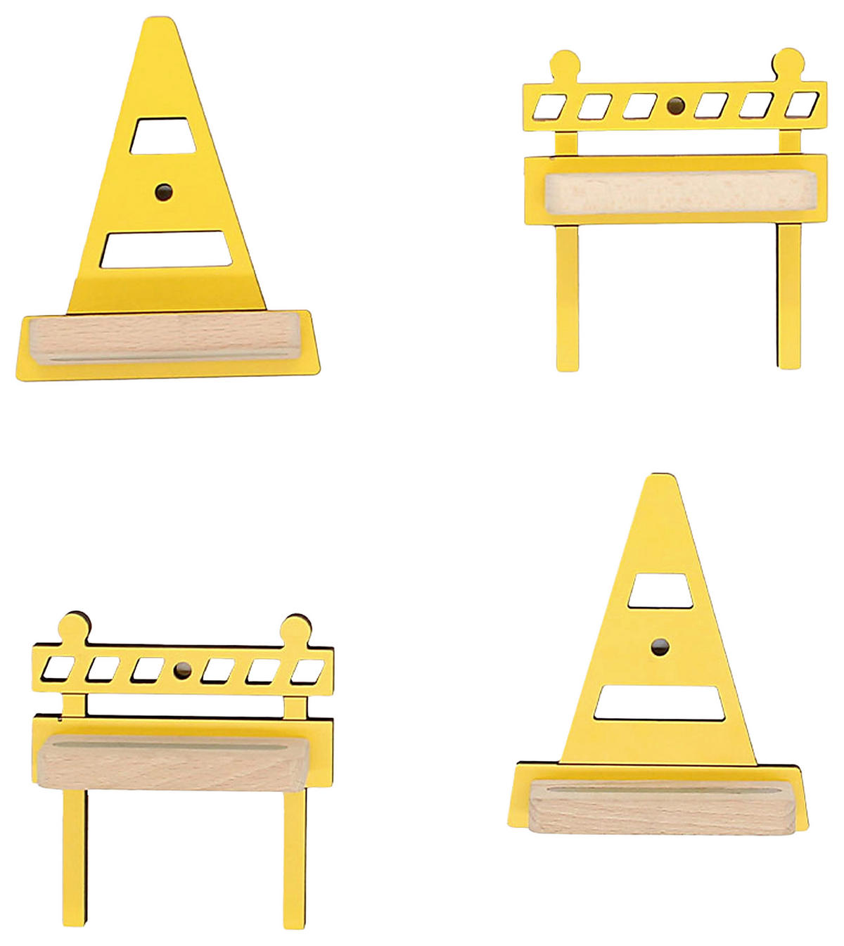 KINDERREGAL  - Gelb, Modern, Holzwerkstoff (13,5/10,5/5cm) - Livetastic
