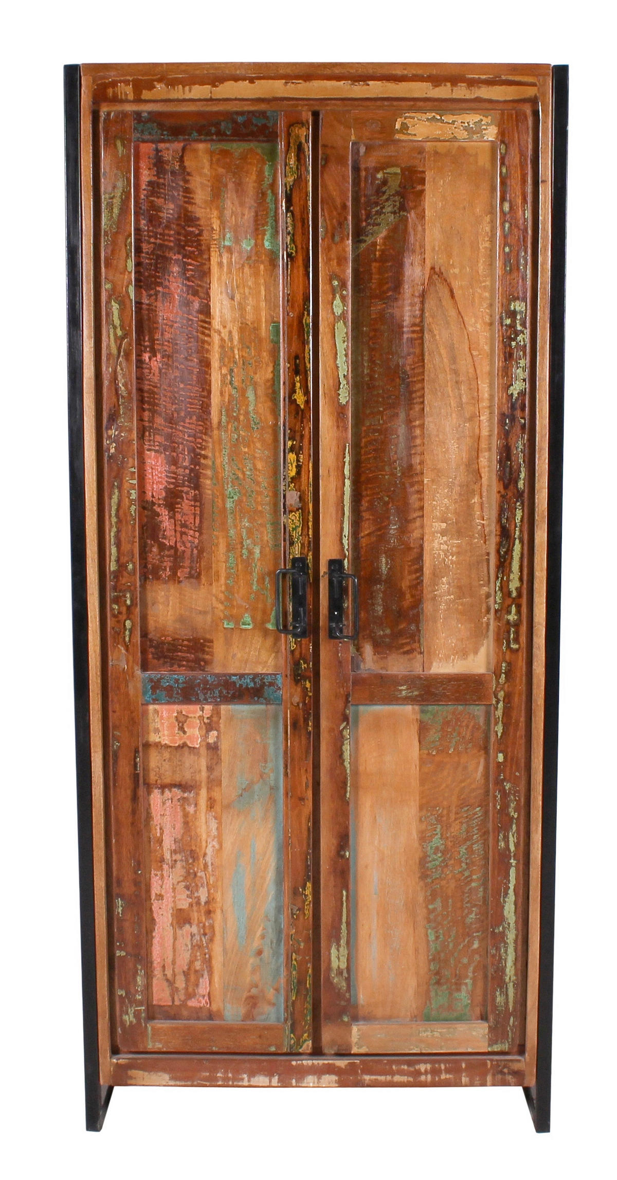 GARDEROBENSCHRANK  in 80/180/45 cm  - Multicolor/Schwarz, Design, Holz/Metall (80/180/45cm) - MID.YOU
