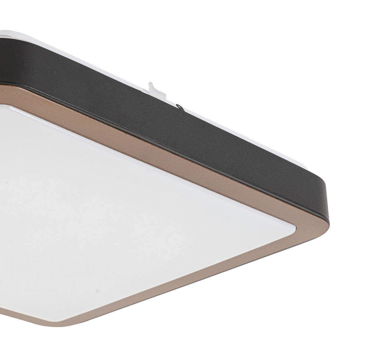 STROPNA LED-SVETILKA   24 W/2200 lm/3000 K/220-240 V/ - črna/bela, Basics, kovina/umetna masa (37/37/8cm) - Novel