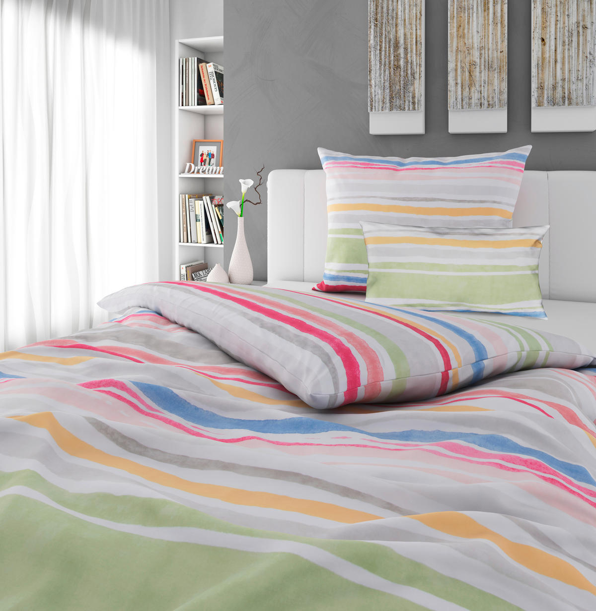 ÁGYNEMŰHUZAT-GARNITÚRA 140/200 cm  - színes, Konventionell, textil (140/200cm) - Esposa