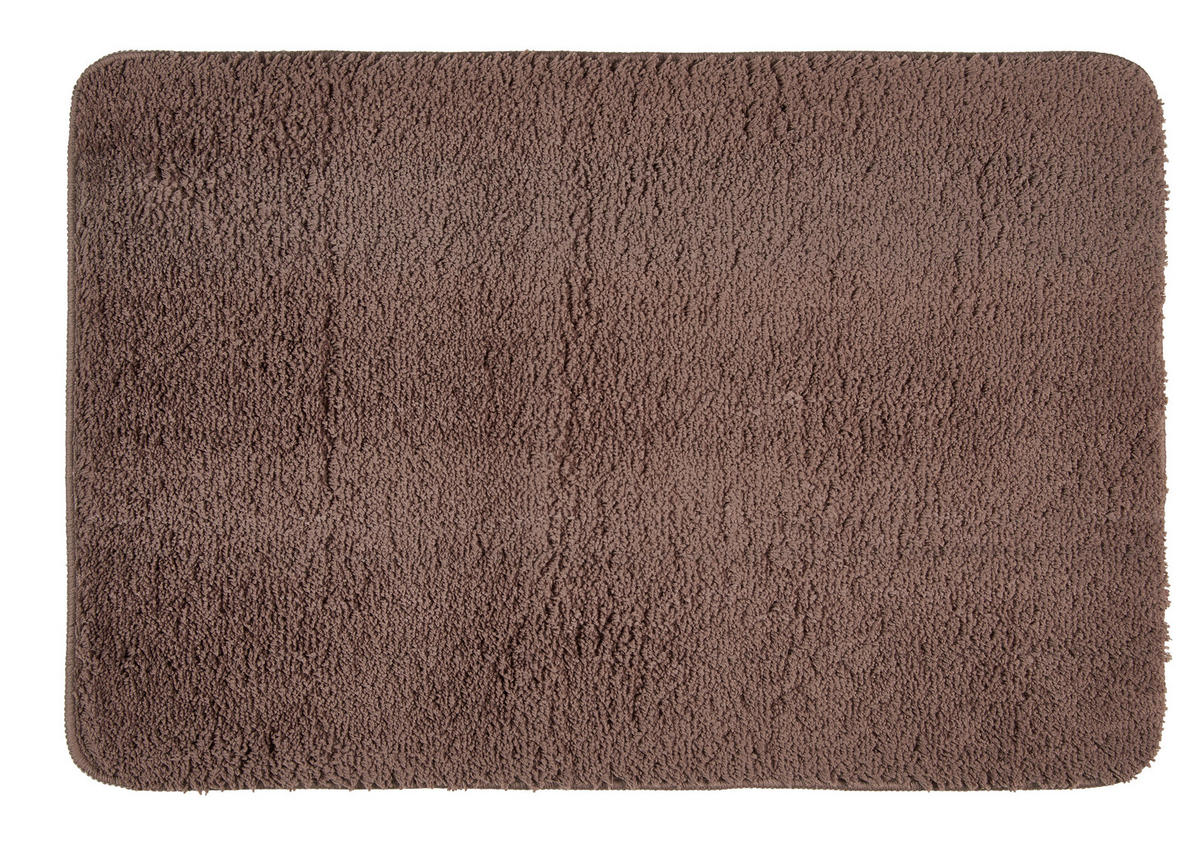 KOUPELNOVÁ PŘEDLOŽKA, 60/90 cm - šedohnědá, Basics, textil/plast (60/90cm) - Esposa