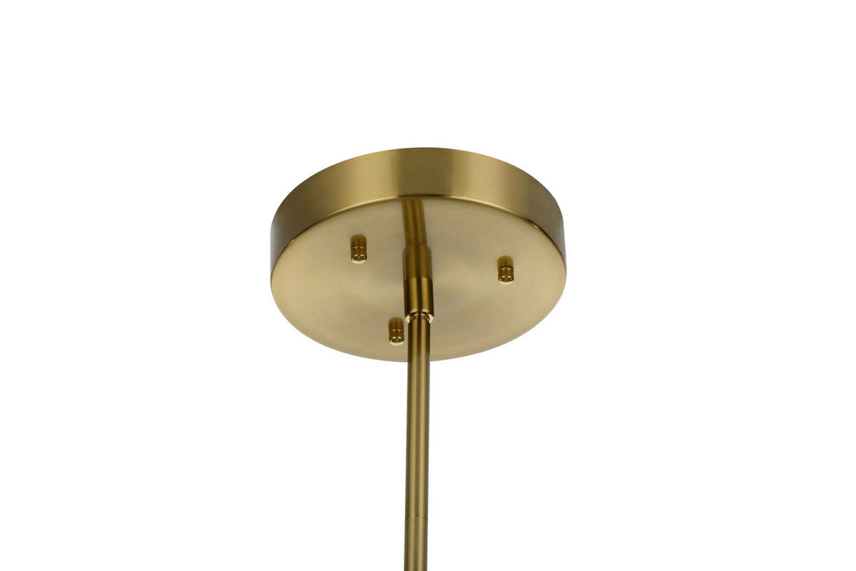HÄNGELEUCHTE Aurelie 76/190 cm  - Klar/Goldfarben, Design, Glas/Metall (76/190cm) - Glandor