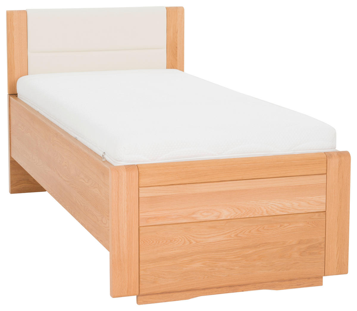 BETT 90/200 cm  in Eichefarben  - Eichefarben, KONVENTIONELL, Holz (90/200cm) - Linea Natura