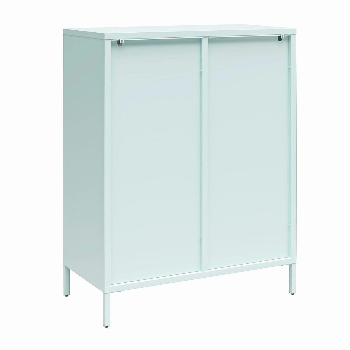 HIGHBOARD Luna  in 80/102/40 cm  - Blau, Design, Glas/Metall (80/102/40cm) - MID.YOU