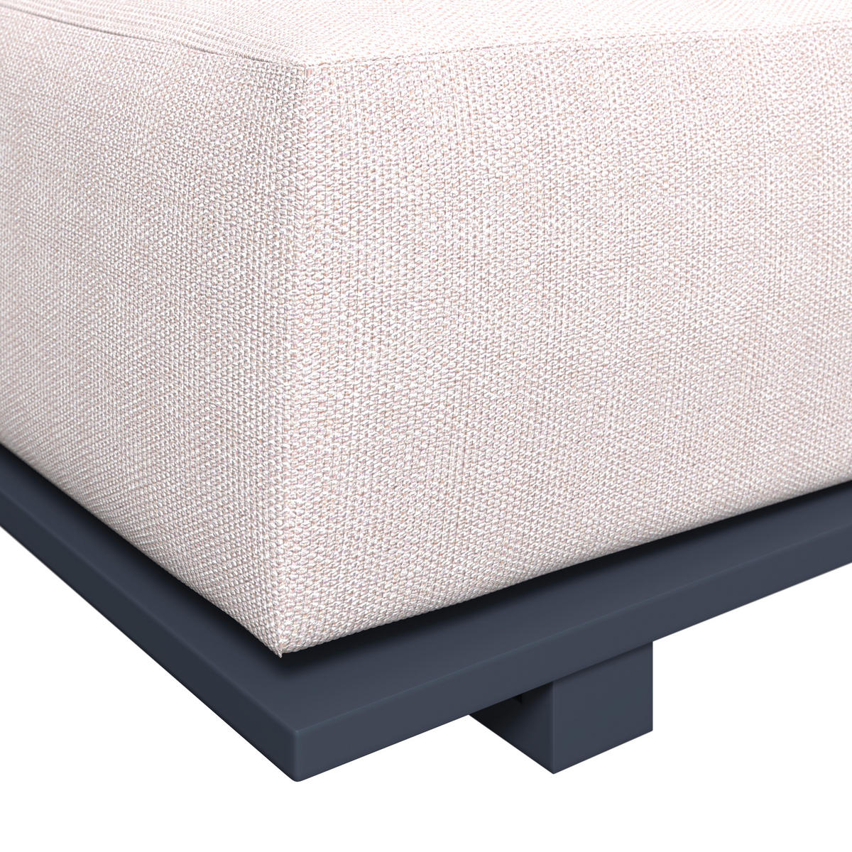 ZÁHRADNÉ LEŽADLO kov - biela/antracitová, Modern, kov (200/31/75cm) - Ambia Garden