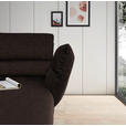 ECKSOFA  in Flachgewebe Braun  279-327/176-217 cm  - Schwarz/Braun, Design, Textil/Metall (279-327/176-217cm) - Dieter Knoll