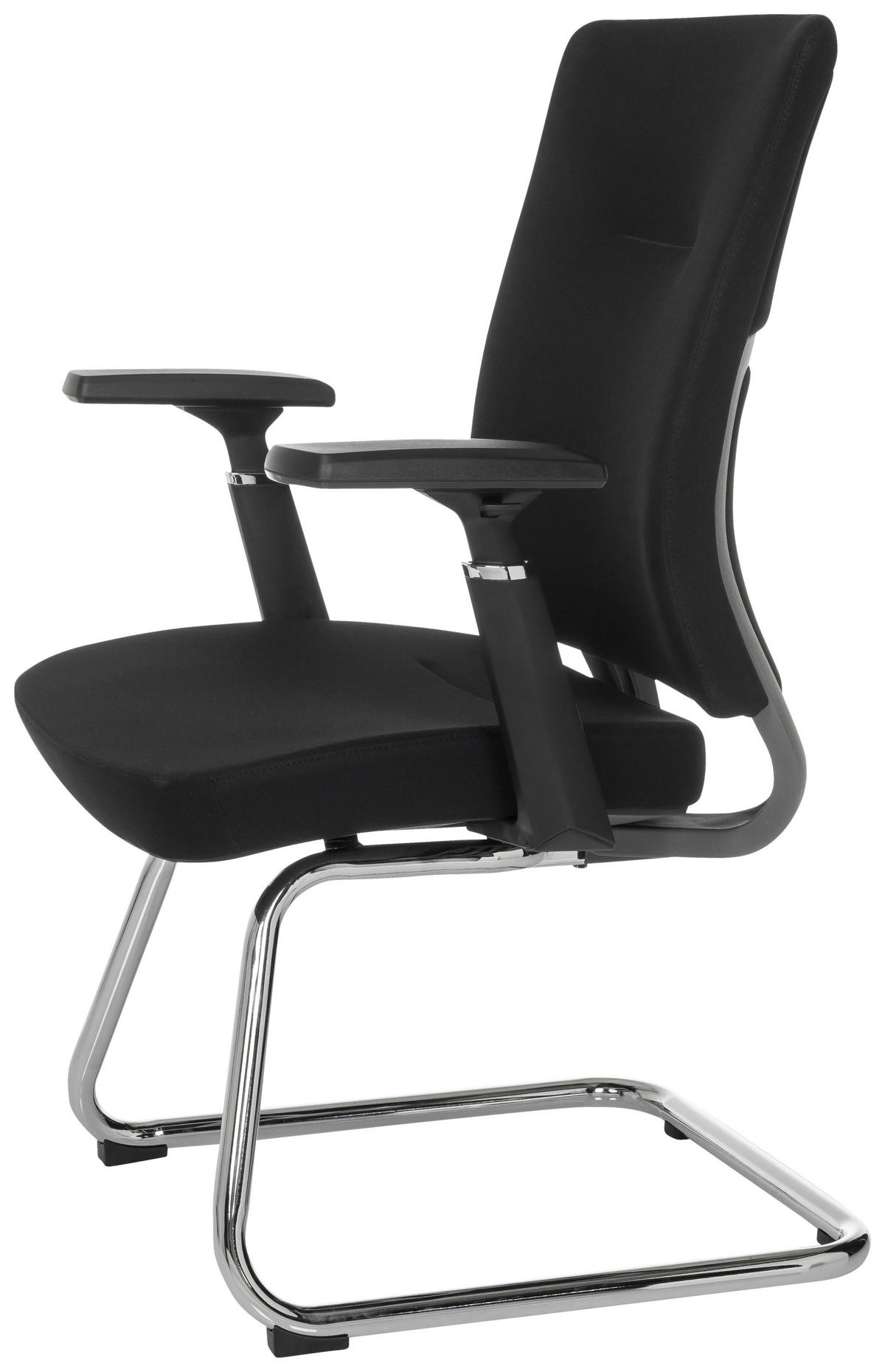 KONFERENČNÍ ŽIDLE - černá/barvy stříbra, Moderní, kov/textil (67cm) - MID.YOU
