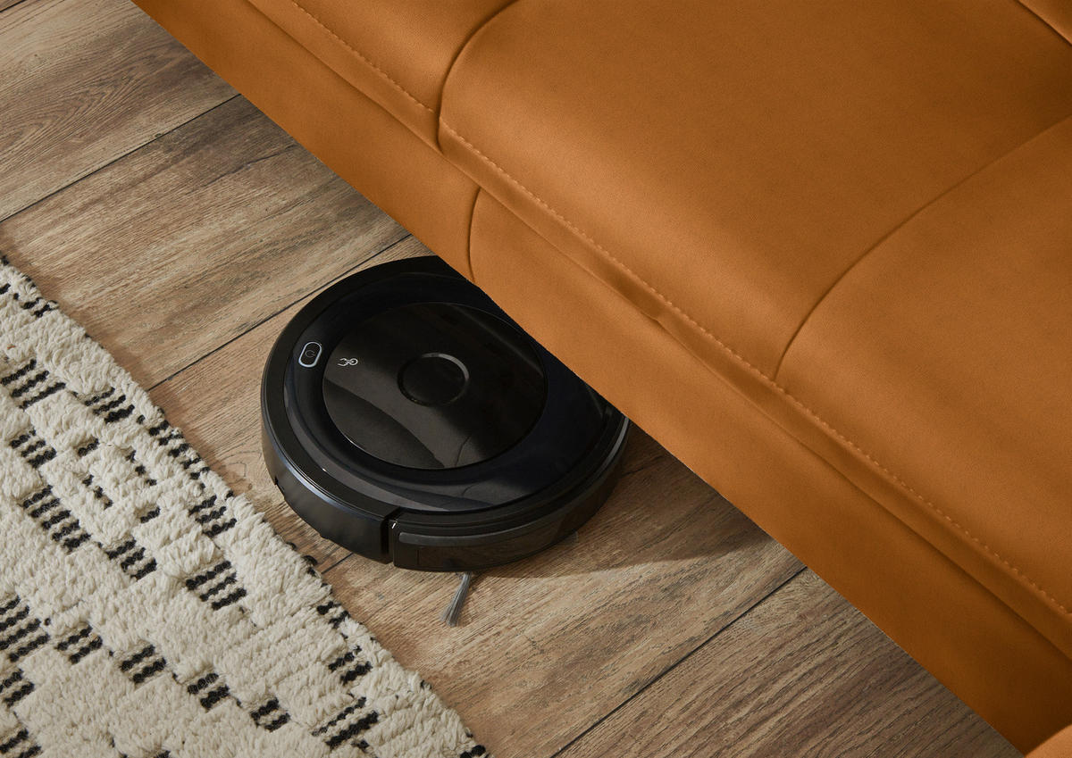 ECKSOFA in Flachgewebe Currygelb  260/181 cm  - Currygelb/Schwarz, KONVENTIONELL, Textil/Metall (260/181cm) - Beldomo Speed
