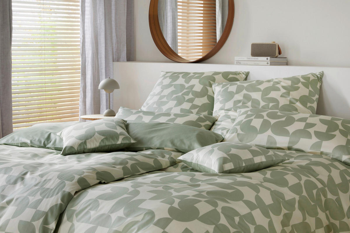 POSTELJINA 140/200 cm   - zelena, Konvencionalno, tekstil (140/200cm) - Elegante