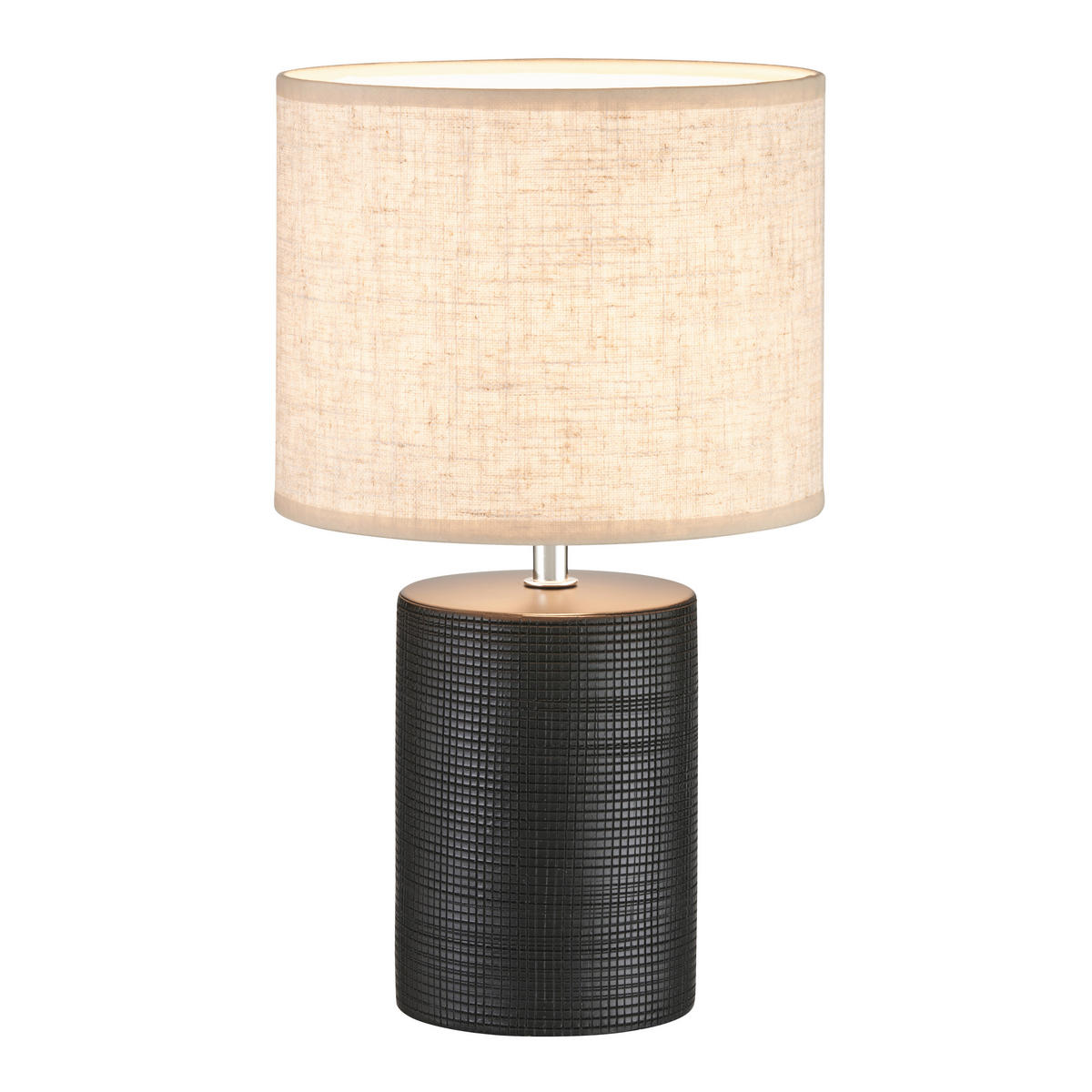 TISCHLEUCHTE - Schwarz, Design, Keramik (20/35cm) - Fischer & Honsel