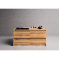 KÜCHENINSEL 185/92/90 cm  in Kernbuche  - Buchefarben/Kernbuche, Basics, Holz (185/92/90cm) - OSTER