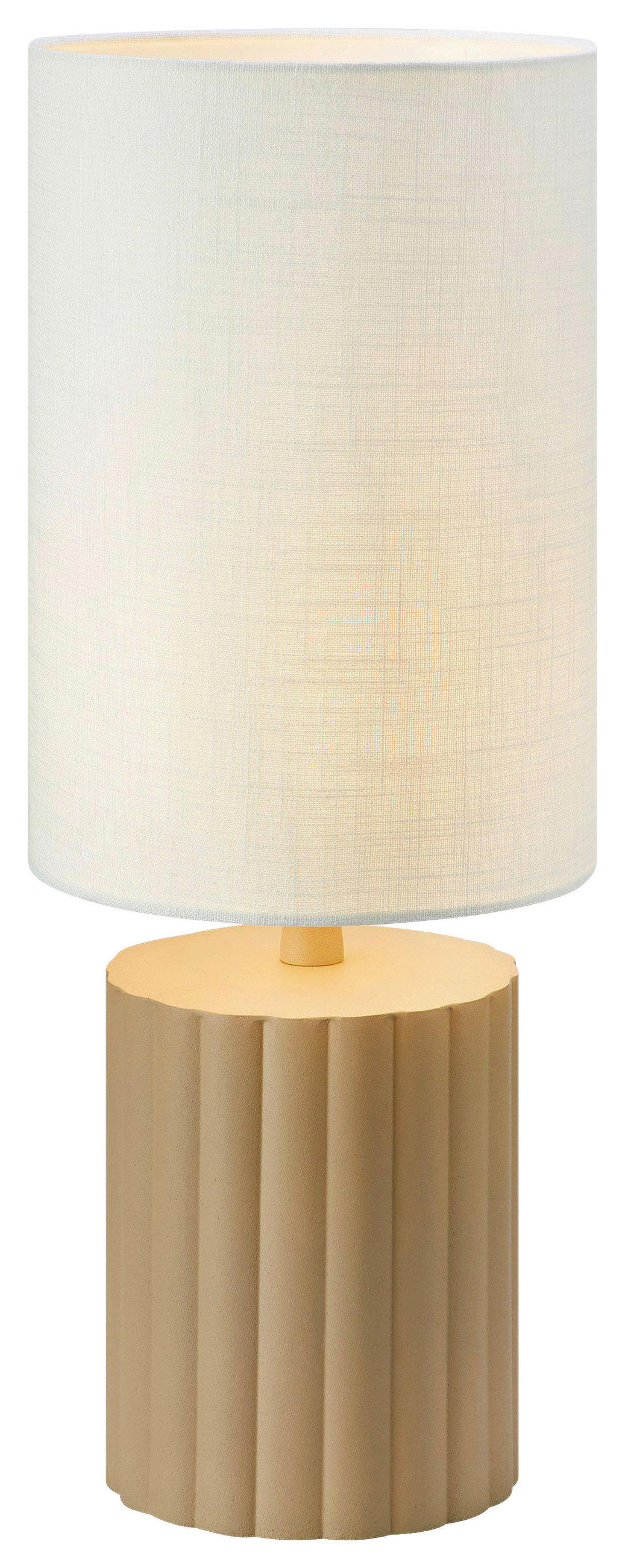 TISCHLEUCHTE CAN 23/57 cm   - Beige/Weiß, Basics, Textil/Metall (23/57cm) - Markslöjd