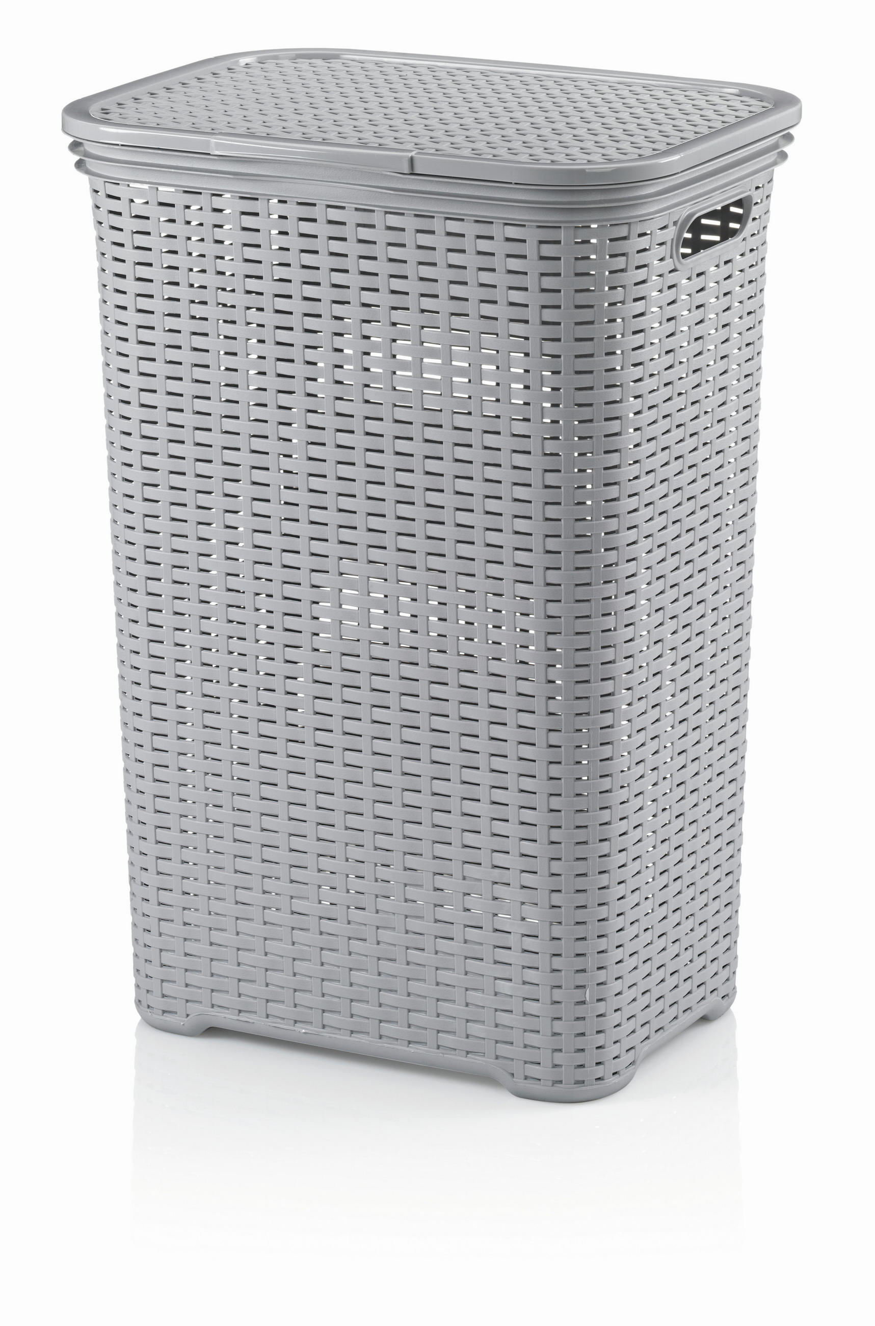 WÄSCHETONNE - Hellgrau, Basics, Kunststoff (33,5/60/43,5cm) - Kela