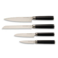 Set De Cuțite 4 piese  - argintiu, Basics, lemn/metal - Echtwerk