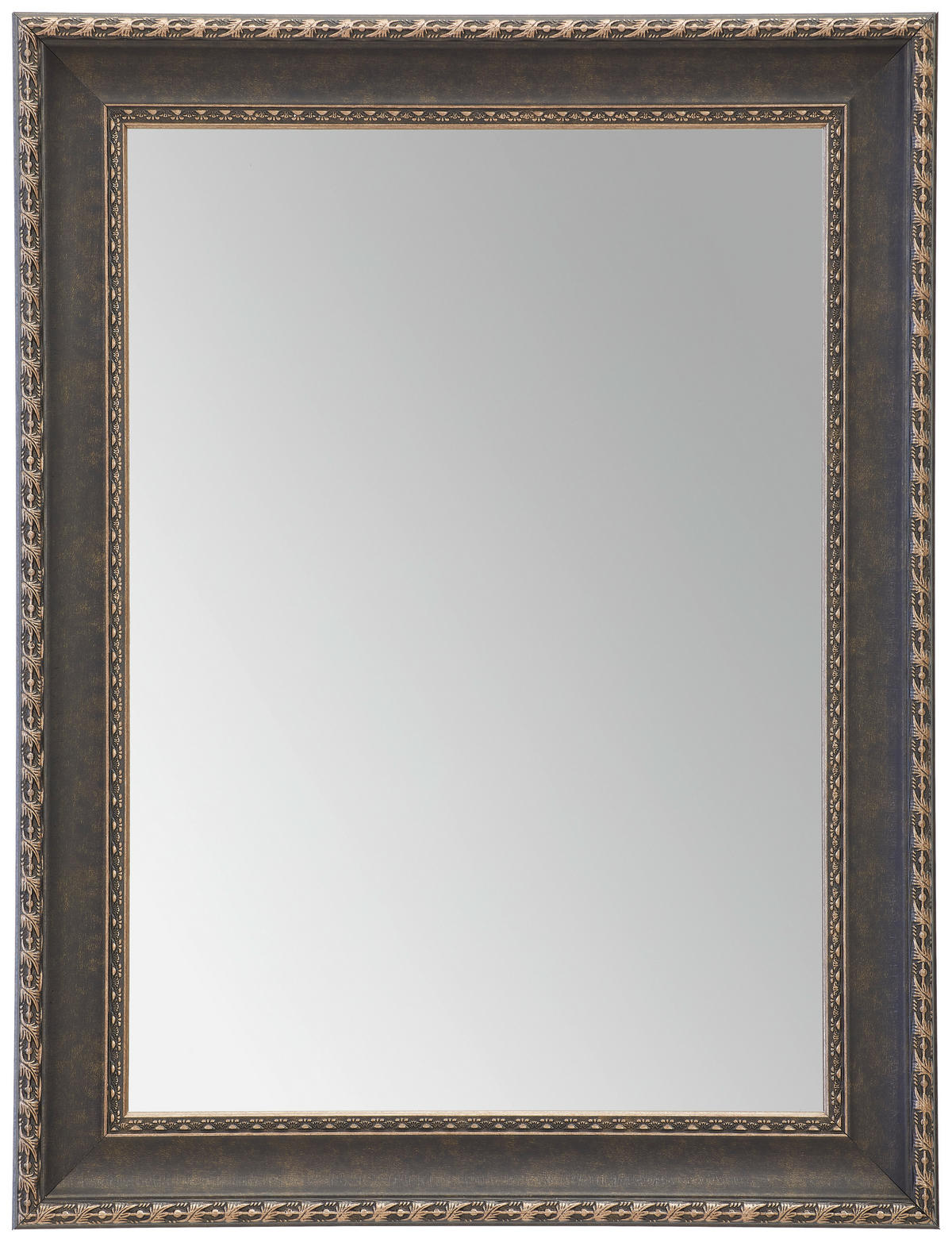 WANDSPIEGEL 64/49/2 cm    in rechteckig  - Dunkelbraun/Silberfarben, Design, Glas/Holzwerkstoff (64/49/2cm) - Carryhome