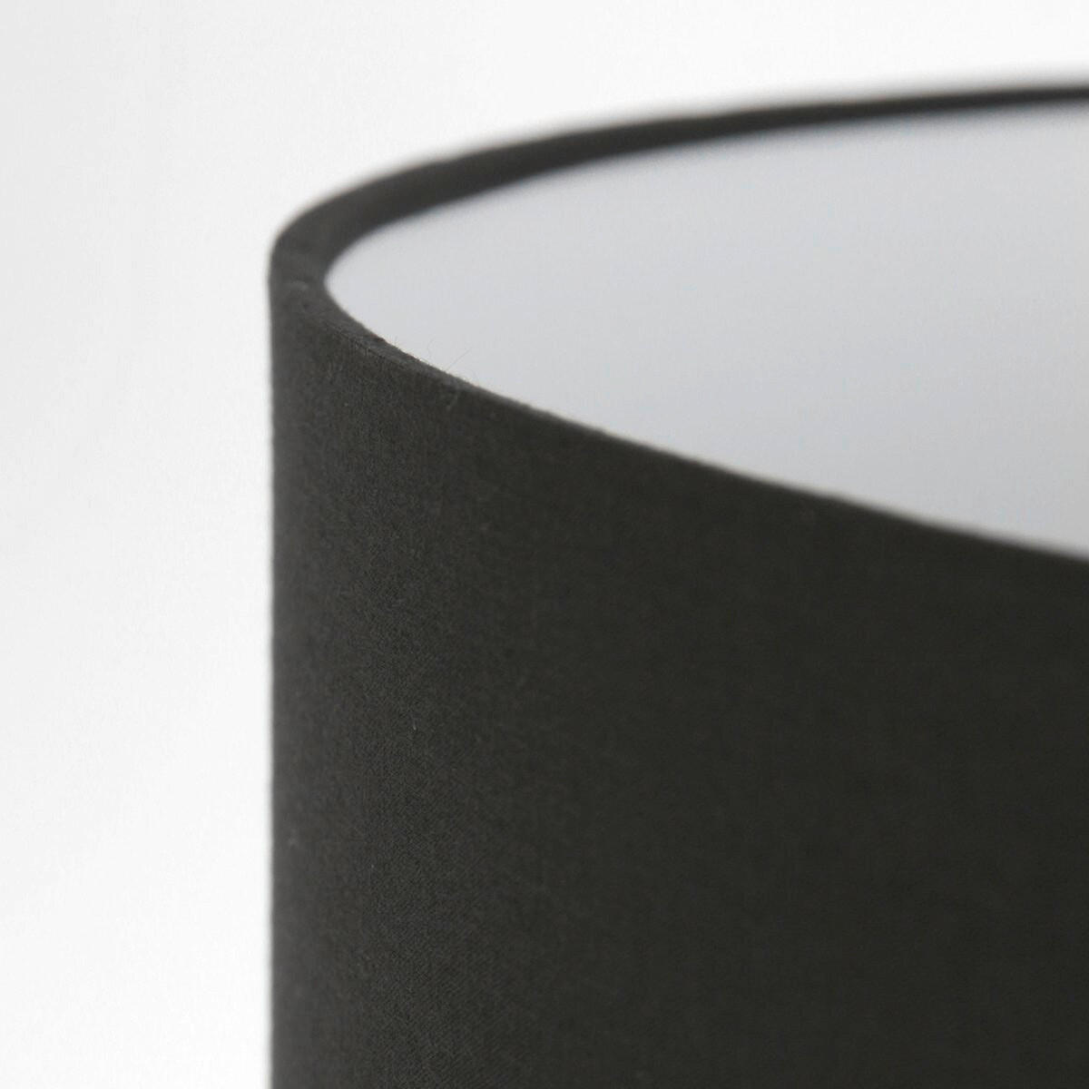 STEHLEUCHTE - Eiche grau/Schwarz, Trend, Naturmaterialien/Holz (75/125-165/75cm)